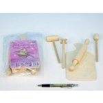 Teddies kuchyňské nádobí prkénko váleček palička dřevo v krabici 40x30x4,5cm – Zboží Mobilmania