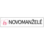 Svatba-eshop Svatební cedulka SPZ Novomanželé v srdíčku - SPZ na svatební auto – Zboží Mobilmania