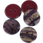 Knoflík dvoudírkový - imitace minerálu - 36" - 22,86mm Knoflík dvoudírkový - imitace minerálu: Imitace Ametyst – Hledejceny.cz