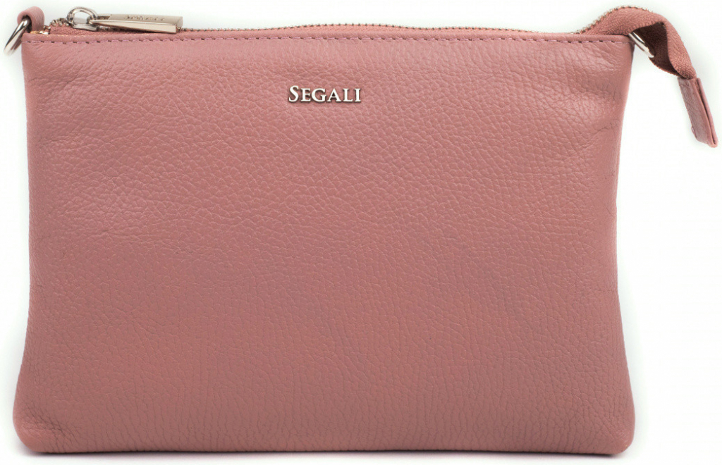 Segali kožená malá kabelka crossbody SG-A6B cameo rose