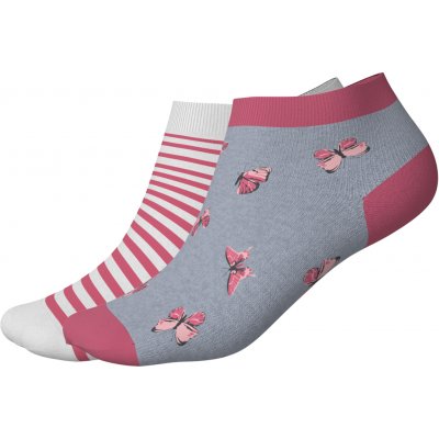 Esmara Kids Dětské ponožky s BIO bavlnou, 2 páry (motýli/růžová/bílá, 27/30) – Zbozi.Blesk.cz