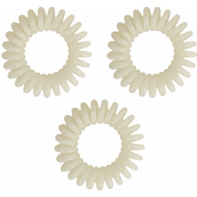 BIFULL Profesional Bobbles Hair Band gumička na vlasy 3 ks barva bílá unisex – Zboží Mobilmania