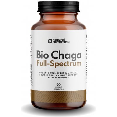 Natural Nutrition 100% BIO Chaga 90 kapslí – Hledejceny.cz