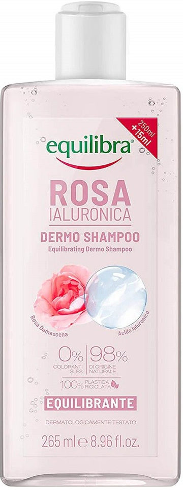 Equilibra Rosa Balancing Dermo Shampoo vyrovnávajúci šampón s výťažkom z ruže a kyselinou hyalurónovou 265 ml