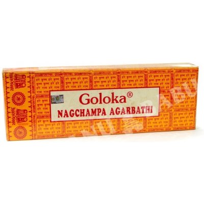 Goloka indické vonné tyčinky žluté Nag Champa 250 g – Zboží Dáma