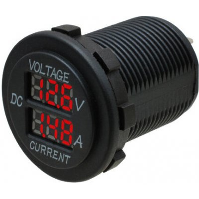Four Connect Digitální voltmetr a ampérmetr červený – Zbozi.Blesk.cz
