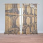 Sablio Záclony Dřevěné sudy: 2ks 150x250cm – Hledejceny.cz