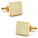 Knoflickarna.CZ manžetové knoflíčky ke gravírování čtverec zlaté – Hledejceny.cz