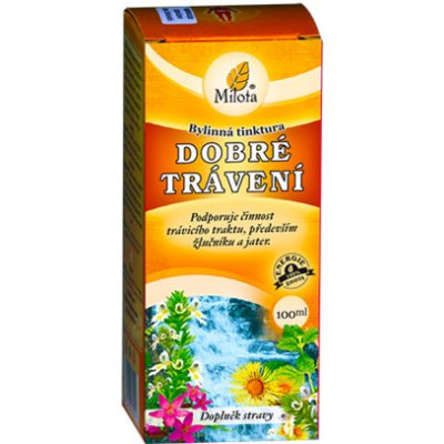 Milota Dobré trávení Bylinná tinktura 100 ml