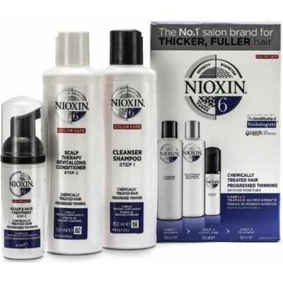 Nioxin System 6 ošetření pokožky pro výrazné řídnutí normálních až silných přírodních i chemicky ošetřených vlasů Scalp & Hair Treatment Sunscreen Medium to Coarse Hair Noticeably Thinning 100 ml – Zboží Dáma
