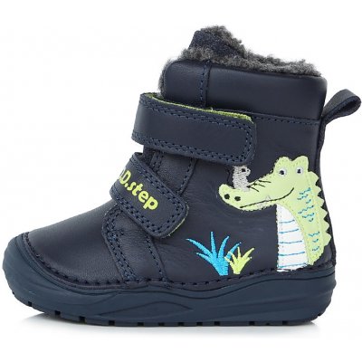 D.D.Step zimní boty W071-318 krokodýl modrá