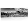 Obraz Postershop Obraz na plátně: Alaska Highway (black and white) - 145x45 cm