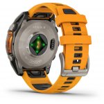 Garmin Fenix 8 AMOLED 47mm Sapphire Titanium Graphite/Orange 010-02904-11 – Zboží Živě