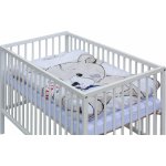 Scarlett postýlka Tiko bílá s kompletní béžovou výbavou 120 x 60 cm – Zbozi.Blesk.cz