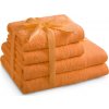 Ručník AmeliaHome Sada ručníků a osušek Amari oranžová, 2 ks 50 x 100 cm, 2 ks 70 x 140 cm