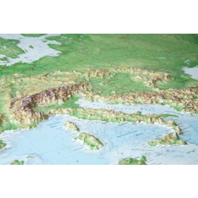 Evropa - plastická reliéfní mapa 80 x 60 cm – Zboží Mobilmania