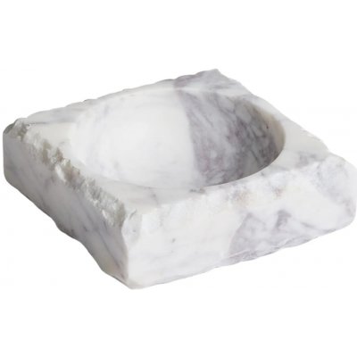 Kave Home Bílý mramorový dekorativní tácek Vemi 15 x 15 cm – Hledejceny.cz