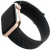 Řemínek k chytrým hodinkám FIXED Nylon Strap na Apple Watch 38/40/41 mm - reflexně černý FIXNST-434-REBK