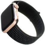 FIXED Nylon Strap na Apple Watch 38/40/41 mm - reflexně černý FIXNST-434-REBK – Hledejceny.cz