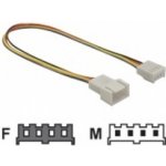 DeLock 82429 napájecí kabel pro ventilátor, samec-samice, 4-pinový, délka 20cm – Hledejceny.cz