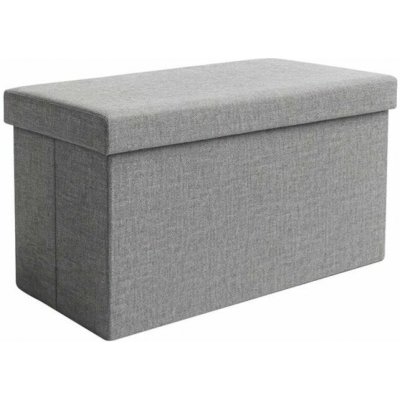 Ruhhy 26131 Taburet s úložným prostorem 76 × 38 × 38 cm, šedý – Sleviste.cz