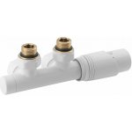 Bruckner WICHER COMBI připojovací sada termostatická pro středové připojení 50mm, bílá 600.331.4 – Zboží Mobilmania