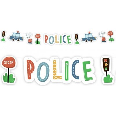 Godan Girlanda papírová Policie 300 cm – Hledejceny.cz