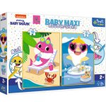 TREFL Oboustranné Baby Shark BABY MAXI 2x10 dílků – Zboží Dáma