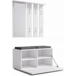 TP Living Předsíňová stěna OPAL III bílá – Zboží Dáma