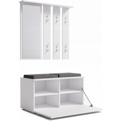 TP Living Předsíňová stěna OPAL III bílá – Zboží Dáma