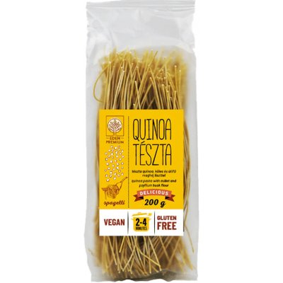 Eden Prémium Bezlepkové quinoa jáhlové těstoviny špagety 200 g