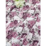 Látka 100% bavlna - pivoňky růžové - popelín – Zboží Dáma