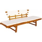 VidaXL Zahradní lavice s polštářky 2-v-1 190 cm masivní akácie – Zboží Dáma VidaXL Zahradní lavice s polštářky 2-v-1 190 cm masivní akácie – Zboží Dáma