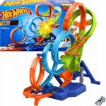 Mattel Hot Wheels Dráha vertikální osmičková herní set s autíčkem – Zboží Dáma
