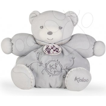 Kaloo medvídek zpívající Perle Chubby 18 cm v dárkovém balení 960226 šedý