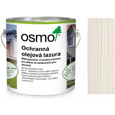 Osmo 900 Ochranná olejová lazura 0,75 l Bílá – Zbozi.Blesk.cz