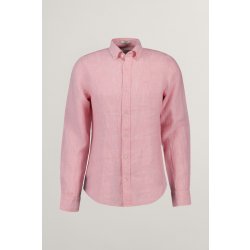 Gant košile slim linen geranium pink