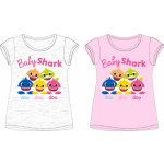 Baby Shark licence Dívčí tričko Baby Shark růžová – Zboží Dáma