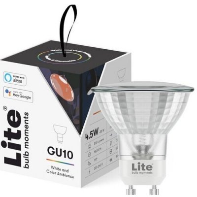 Lite bulb Moments White and Color Ambience GU10 Google Home, Amazon Alexa