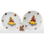 Český porcelán Dětská jídelní souprava Princezna 3 dílná – Zboží Mobilmania