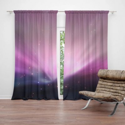 Sablio Závěs Fialová záře: 2ks 140x250cm – Hledejceny.cz