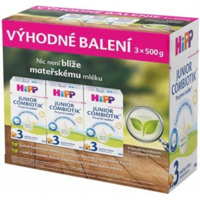 HiPP 3 Junior Combiotik 3 x 500 g – Zbozi.Blesk.cz