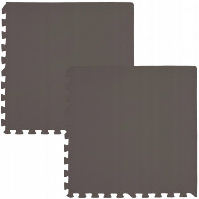 Divio Pěnový koberec MAXI COLOR 2 ks 62x62x1 cm hnědý – Zboží Mobilmania