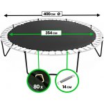 Aga skákací plocha k trampolínám 400cm 80 ok – Hledejceny.cz