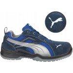 PUMA Omni Blue Low SRC S1P 643610 bezpečnostní obuv modrá, stříbrná – Zboží Dáma