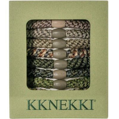 KKNEKKI Dárková sada gumiček KKnekki Army Edition – set 8 ks, zelená barva, textil – Hledejceny.cz