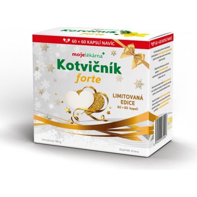 Moje lékárna Kotvičník forte 60+60 kapslí – Hledejceny.cz