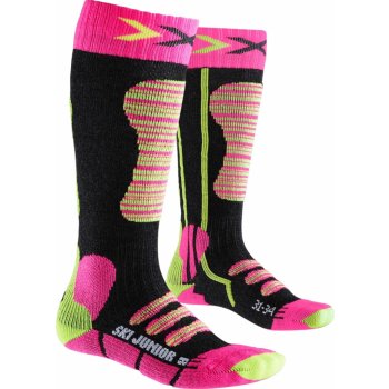 X-Socks Junior Ski Dětské lyžařské ponožky Fuchsia