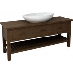 SAPHO BRAND umyvadlová skříňka 160x73x50cm, mořený smrk BA161S – Hledejceny.cz