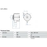 generátor BOSCH 0 986 033 160